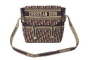 Christian Dior クリスチャンディオール ディオールキャンプ メッセンジャーバッグ オブリーク キャンバス レッド 美品 中古 61582