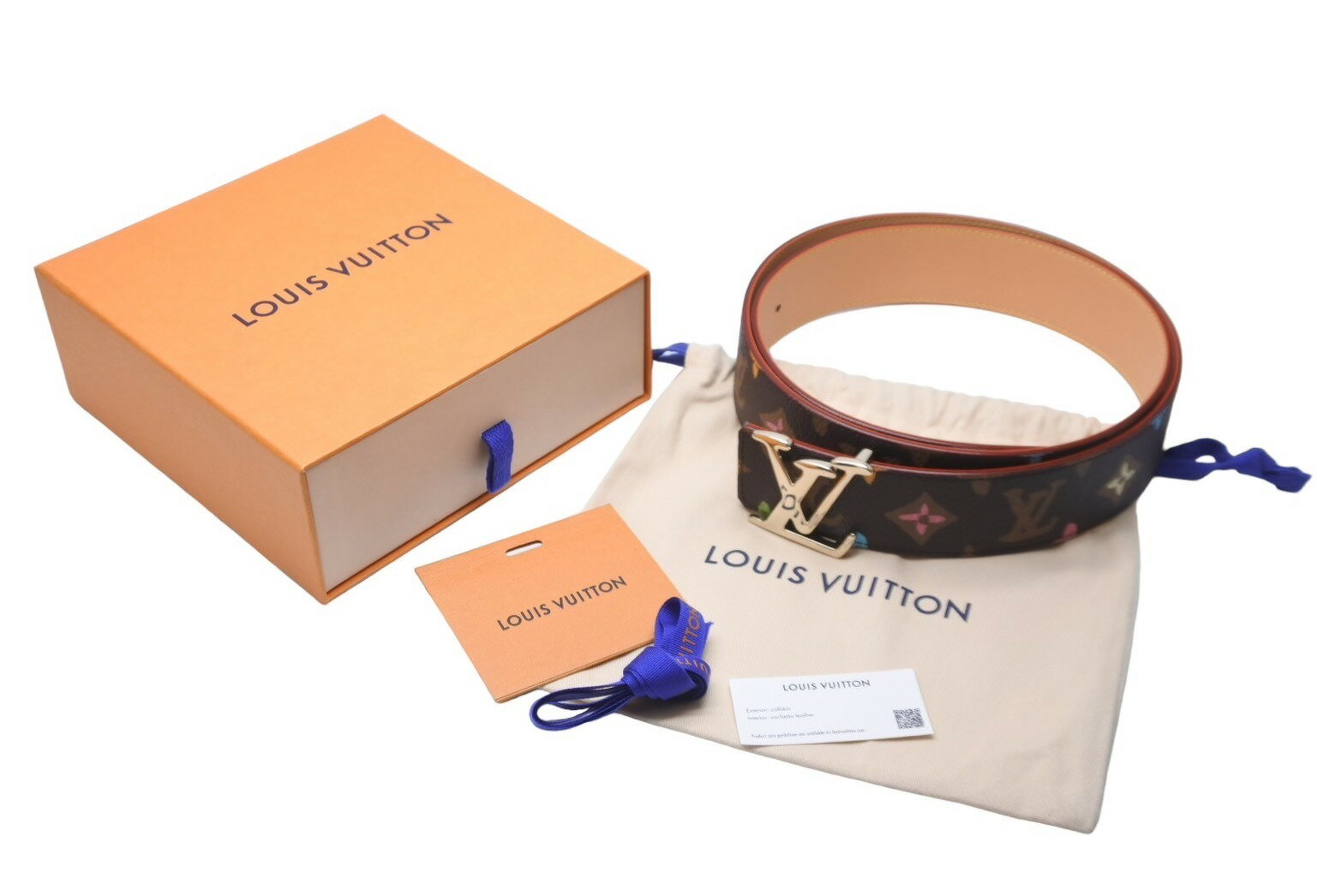 新品未使用 LOUIS VUITTON ルイヴィトン Tyler The Creator リバーシブル ベルト M8586 LN0284 2024 ブラウン ベージュ 中古 61738