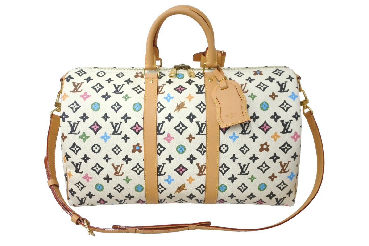 新品未使用 LOUIS VUITTON ルイヴィトン ボストンバッグ M25233 キーポルバンドリエール 45 バニラ タイラー モノグラムクラギー 中古 61736のサムネイル