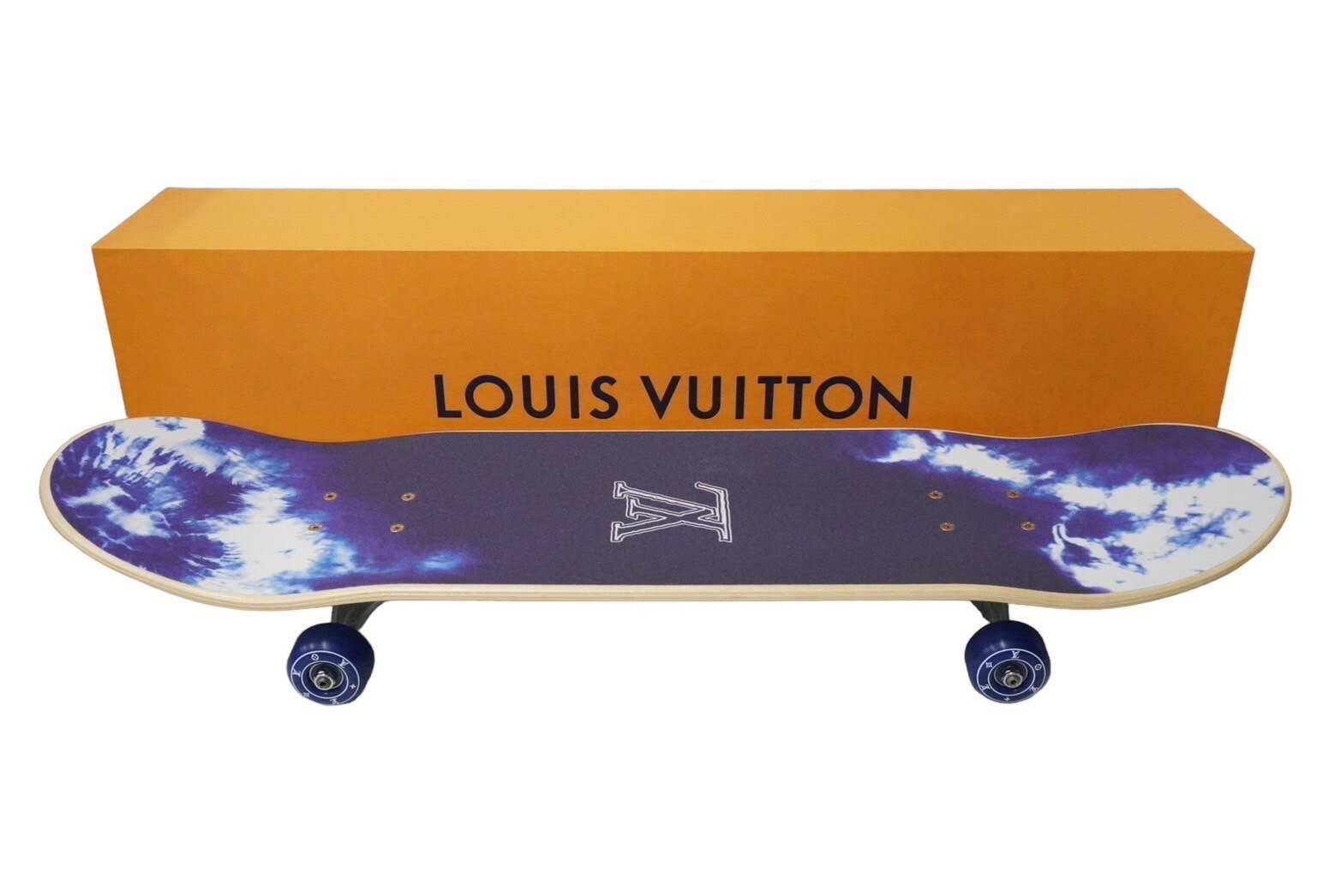 新品未使用 LOUIS VUITTON ルイヴィトン モノグラム バンダナ スケートボード ブルー GI0765 中古 61760