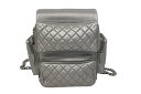 極美品 CHANEL シャネル リュック キャビアスキン リュック バックパック マトラッセ レザー シルバー金具 中古 62238