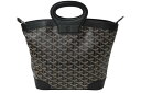 GOYARD ゴヤール ベルーガ PM ハンドバッグ PVCコーティングキャンバス ブラック シルバ ...