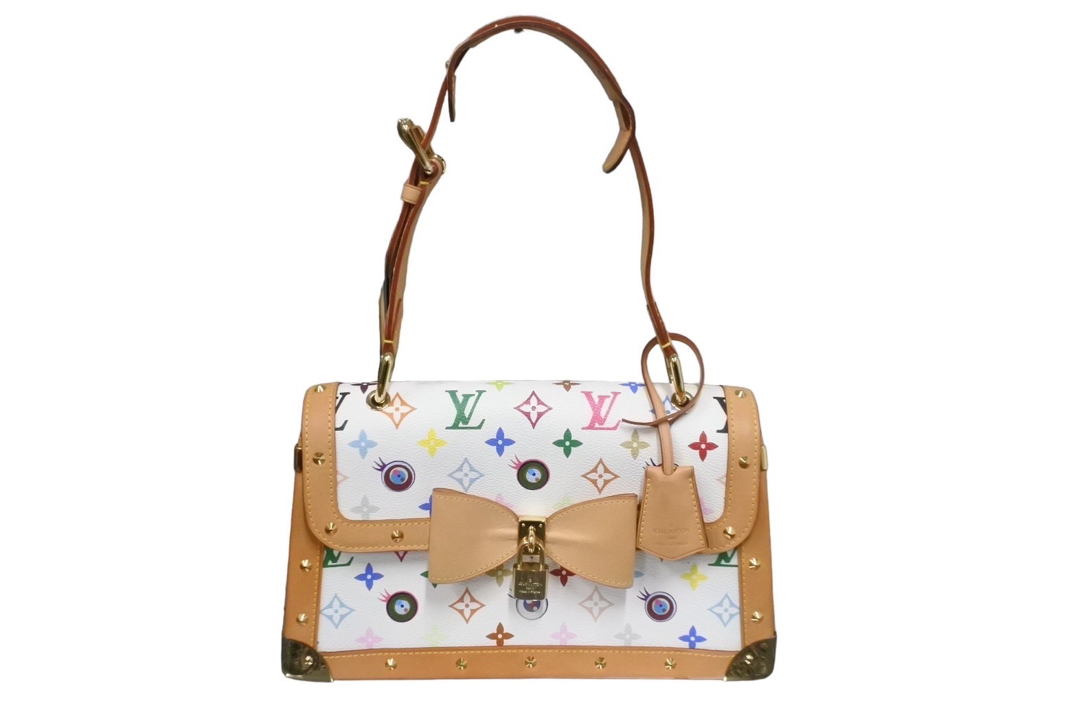 LOUIS VUITTON ルイヴィトン ハンドバッグ アイラブモノグラムGM ポシェットアイミスユー 村上隆 M92051 美品 中古 62548