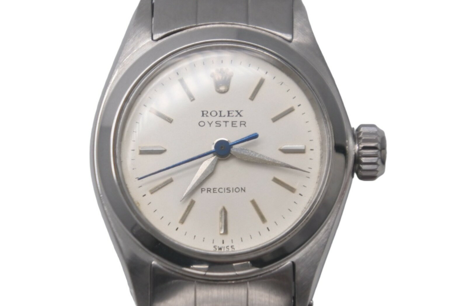 ROLEX ロレックス 時計 Ref.6410 オイスタープレシジョン 手巻き ホワイト ステンレススチール 美品 中古 62874