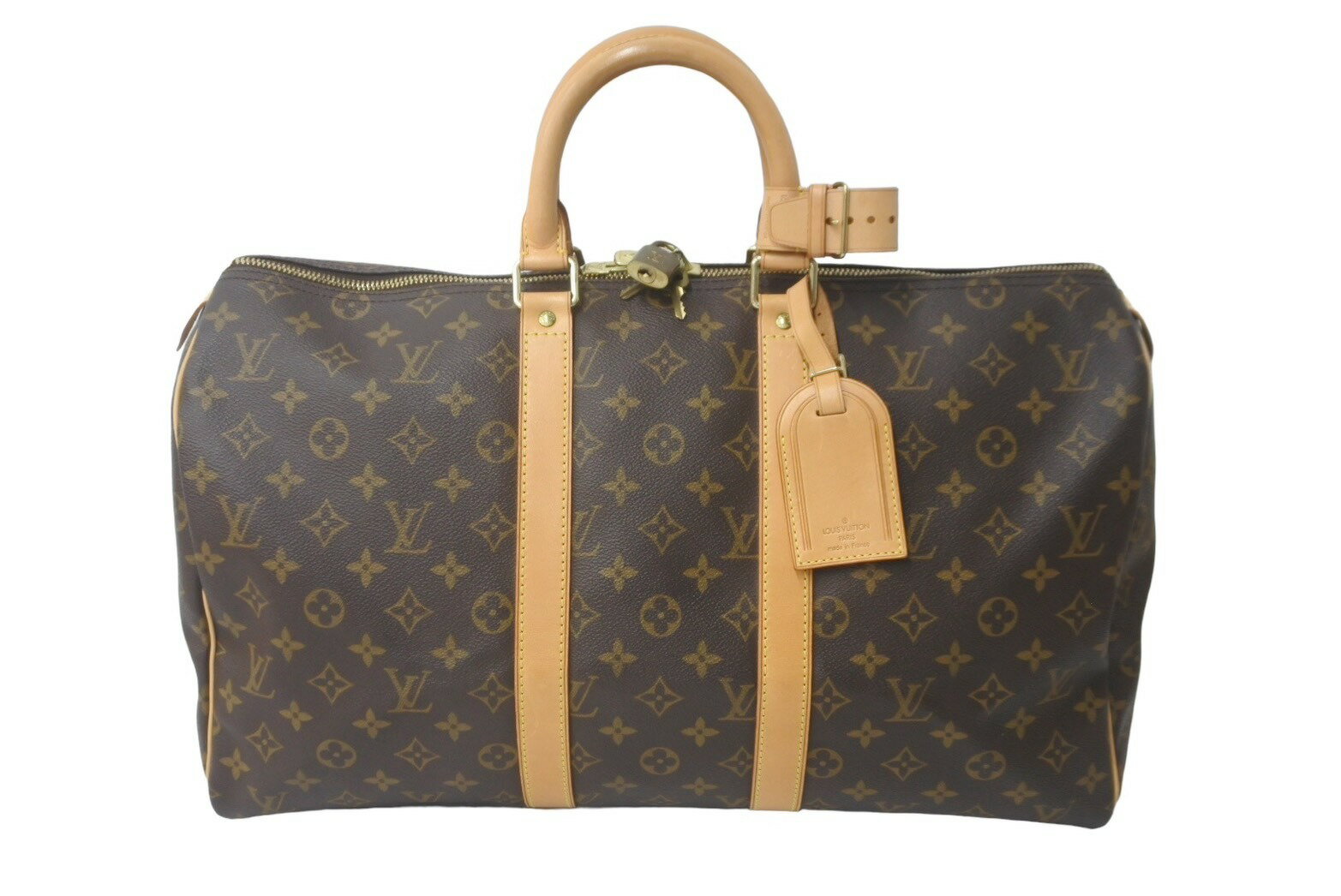 LOUIS VUITTON 륤ȥ Υ ݥ45 ܥȥХå PVC 쥶 M41428 ɶ ֥饦 ...