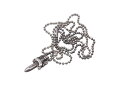 CHROME HEARTS クロムハーツ 5 ダガー DAGGER ZIP1ネックレス チャーム 6.4g シルバー 美品 中古 63137