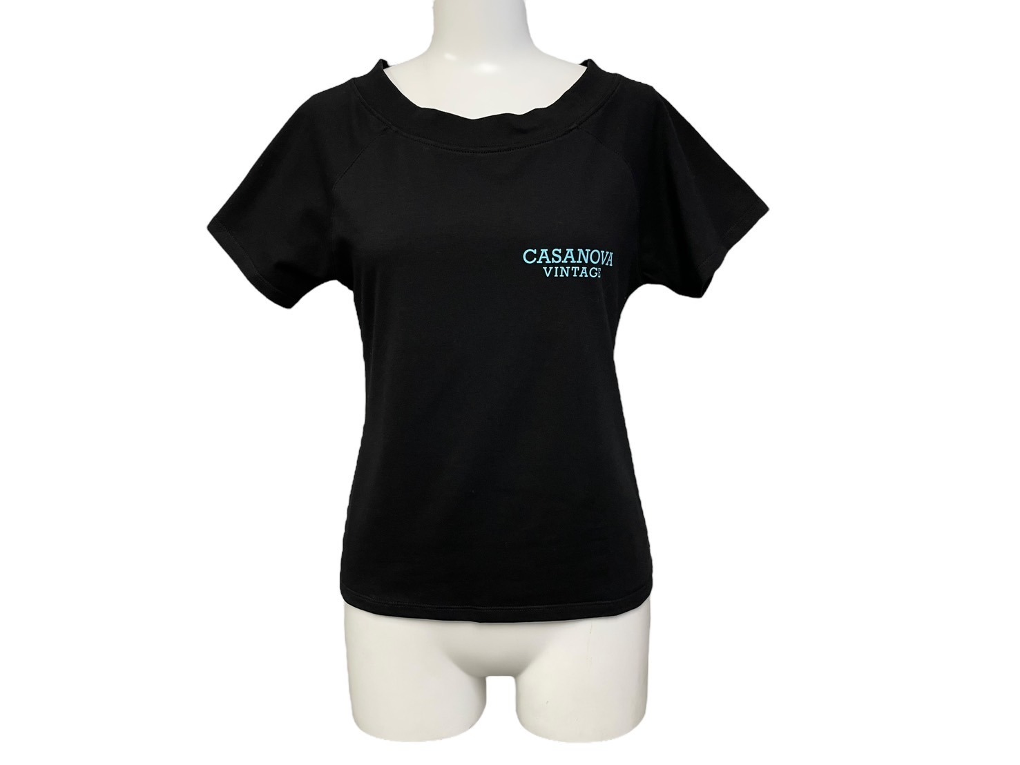 Logo - CASANOVA VINTAGE カサノバ ヴィンテージ CROPPED t-shirts ロゴ Tシャツ ブラック サイズ M 63276