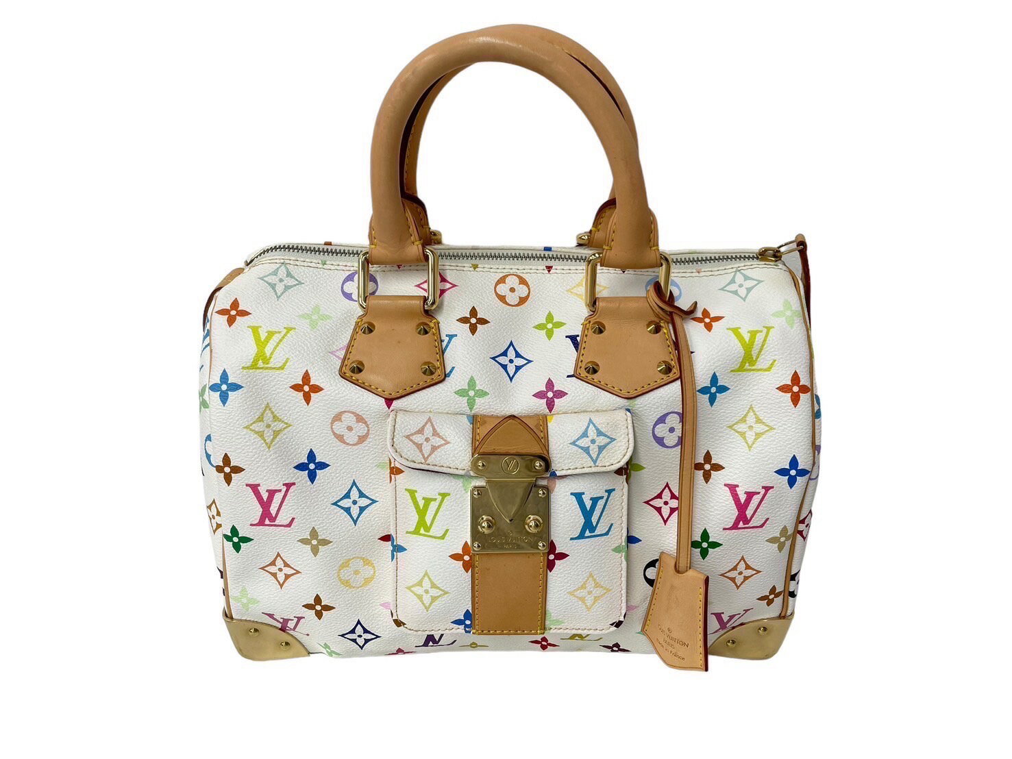  LOUIS VUITTON 륤 ȥ ϥɥХå ԡǥ30 ¼δ M92643 PVC 쥶 ۥ磻 ޥ...