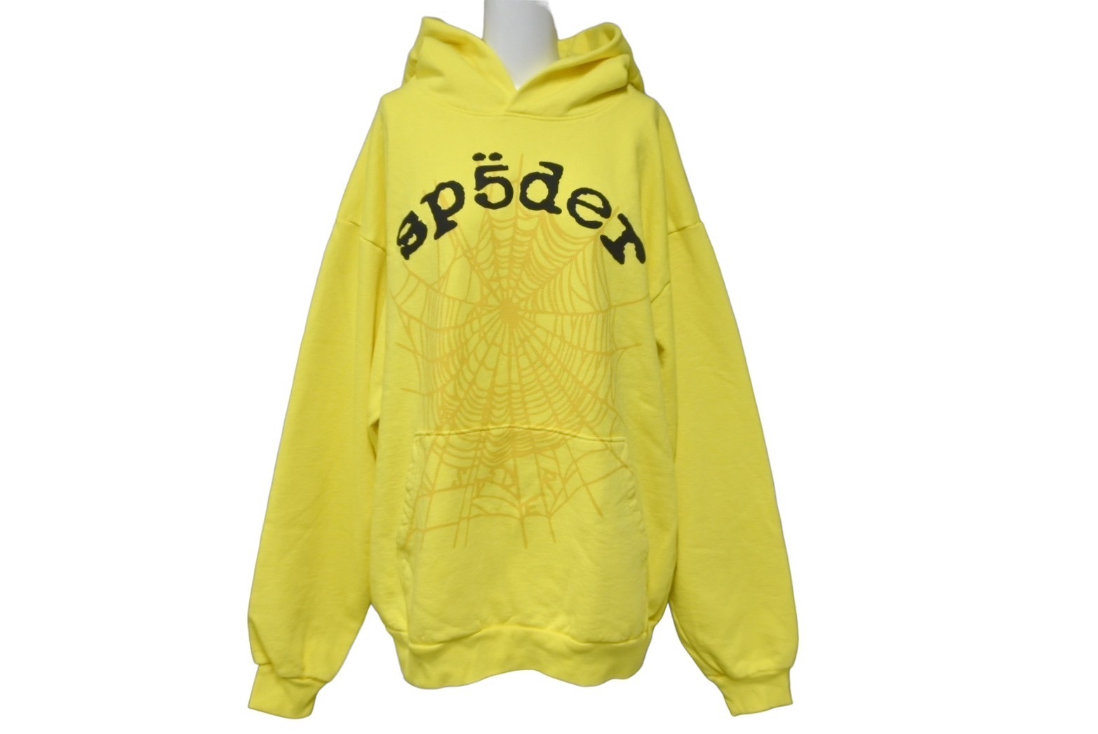 Rakuten - 【セール】極美品 Sp5der スパイダー パーカー フーディー Young Thug プルオーバー ウェブ サイズL イエロー 発泡プリント ロゴ 中古 63572