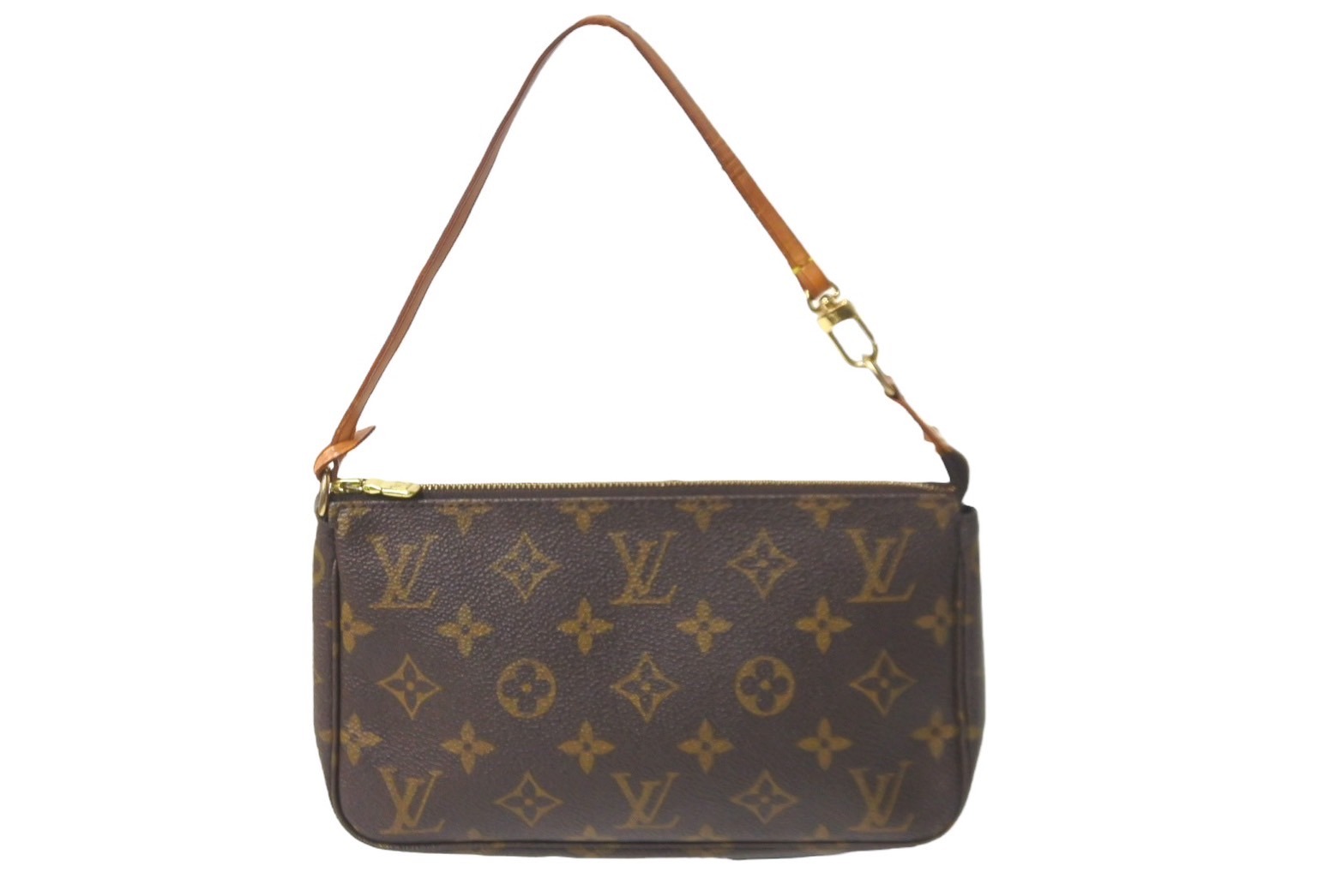 楽天Warashibe_CasanovaLOUIS VUITTON ルイヴィトン モノグラム アクセサリーポーチ ポシェットアクセソワール M51980 ブラウン 中古 63884