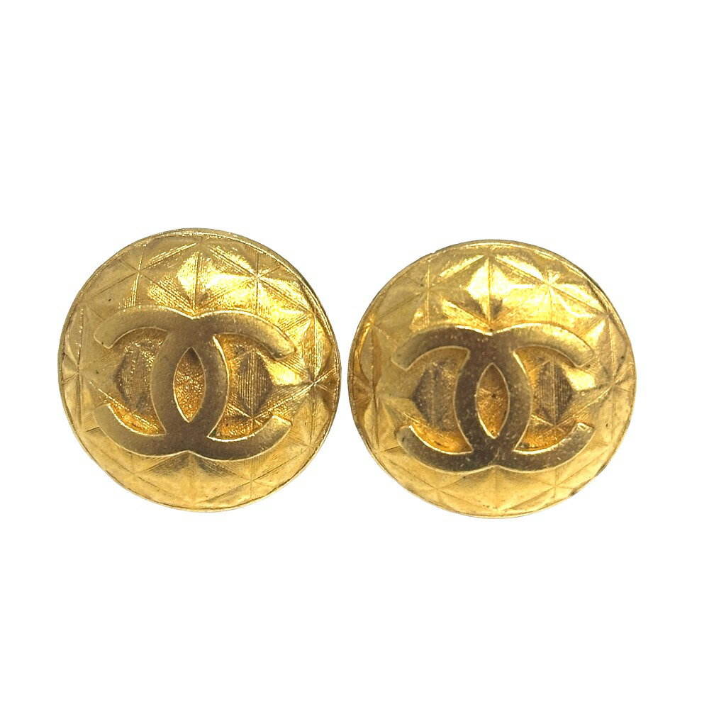 [USED/中古]CHANEL シャネル イヤリング ココマーク ラウンド 96P ゴールド B（目立った傷や汚れなし）ランク 中古 tdc-001002-4c