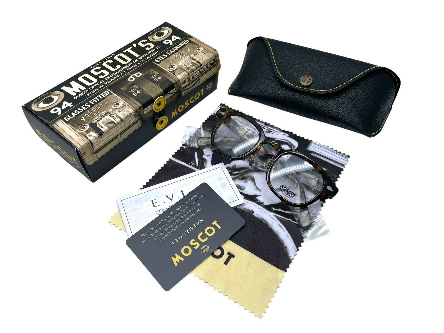 新品同様 MOSCOT モスコット LEMTOSH レムトッシュ メガネ 伊達眼鏡 110325298 アセテート ブラウン サ..