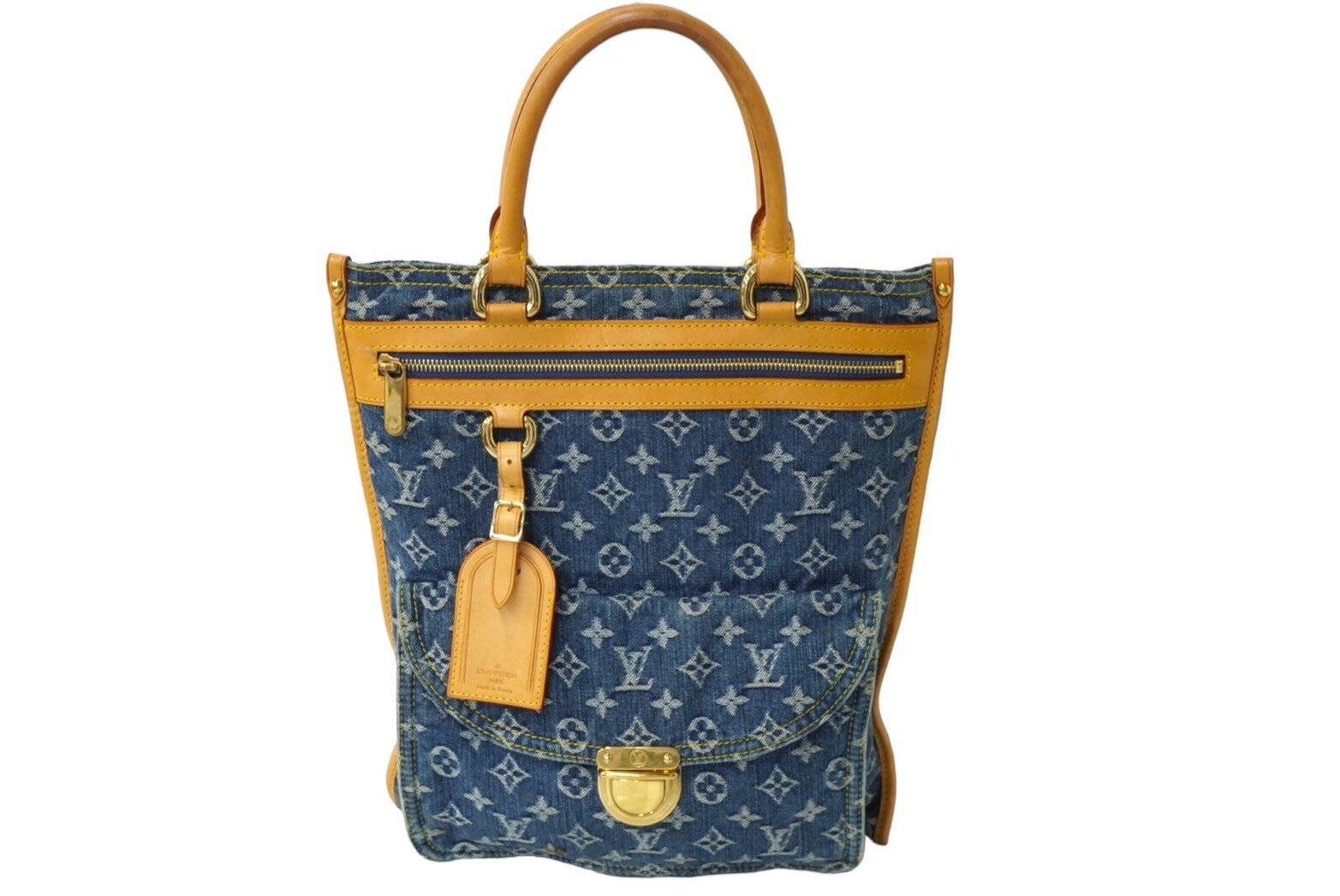 楽天市場】louis vuitton フラットショッパー モノグラム デニム 楽天市場】louis vuitton フラットショッパー モノグラム デニム