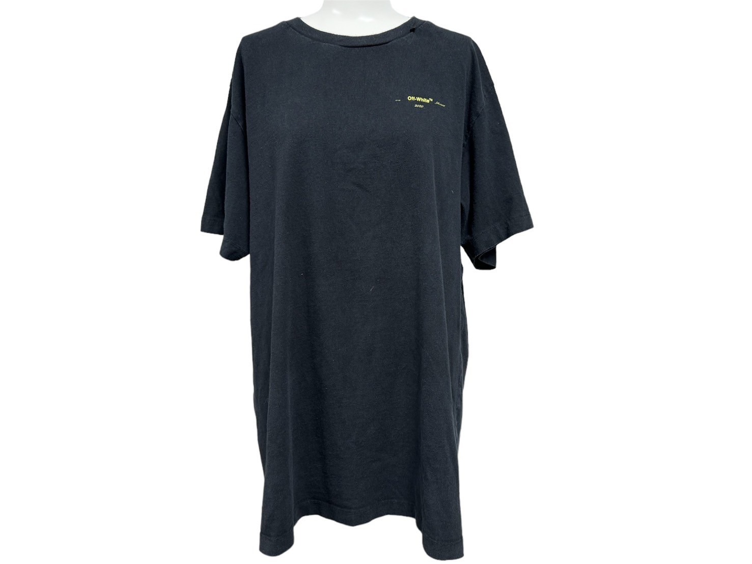 Rakuten - 【セール】OFFWHITE オフホワイト 半袖Tシャツ ロゴ バックグラフィティアロー OMAA027F19185010 ブラック イエロー サイズL 美品 中古 64669