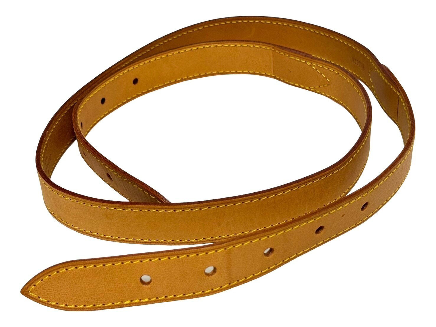 Warashibe_CasanovaのLouisVuitton ルイヴィトン バギー用 ショルダーストラップ TH0076 ヌメ革 ブラウン 美品 中古 65661｜アングル2