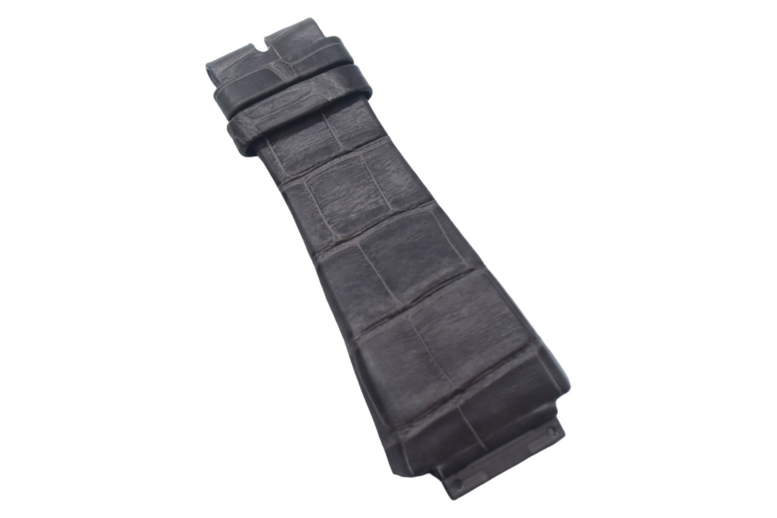 【極美品】RICHARD MILLE リシャール ミル RM 011 時計ベルト 交換用 グレー クロコダイル 11N 41 刻印 中古 4c067570