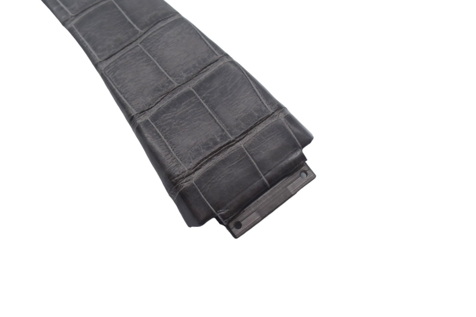 【極美品】RICHARD MILLE リシャール ミル RM 011 時計ベルト 交換用 グレー クロコダイル 11N 41 刻印 中古 4c067570