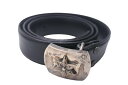 CHROME HEARTS クロムハーツ ミリタリー スター ベルト バックル シルバー925 サイズ38 シルバー金具 メンズ 美品 中古 4c067917