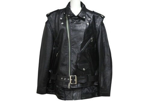 SACAI × Schott サカイ×ショット ダブルライダースジャケット 22-02875M サイズ4 ブラック ワンスター 牛革 22AW 美品 中古 4c069206 SACAI × Schott サカイ×ショット ダブルライダースジャケット 22-02875M サイズ4 ブラック ワンスター 牛革 22AW 美品 中古 4c069206