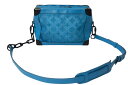 LOUIS VUITTON ルイヴィトン ソフトトランク ショルダーバッグ M45074 モノグラム メッシュ ブルー ブラック金具 美品 中古 4c06928...