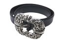 CHROME HEARTS クロムハーツ ベルト ケルテックセンターバー サイズ32 1994/.925刻印 レザー シルバー925 バックル メンズ 美品 中...