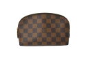 極美品 LOUIS VUITTON ルイヴィトン Damier pochette ダミエ ポシェット コスメティック N47516 ブラウン 中古 4c0709...