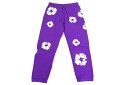 新品未使用 DenimTears デニムティアーズ TheCottonWreathSweatpants ザコットンリーススウェットパンツ パープル ホワイト 中...