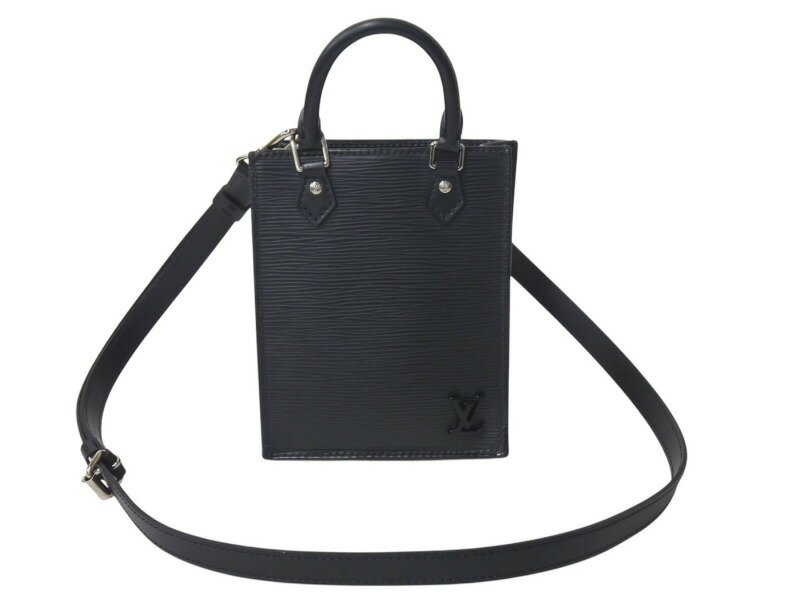 LOUIS VUITTON - LOUIS VUITTON ルイヴィトン エピ プティット サックプラ 2WAY ショルダーバッグ M69441 ブラック レザー シルバー金具 美品 中古 4c072818