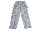 Balenciaga バレンシアガ Raver Baggy Pants 681693 TJW60 レイバーバギーパンツ ユニセックス ブルー サイズ 31 美品...