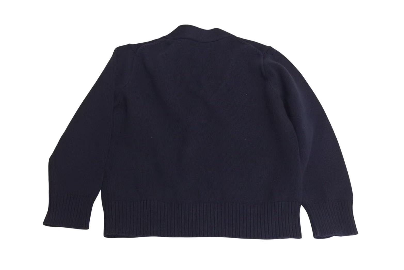 POLO RALPH LAUREN ポロ ラルフローレン カーディガン キッズ コットン ネイビー 4/4T 56/110cm 美品 中古 4c073189