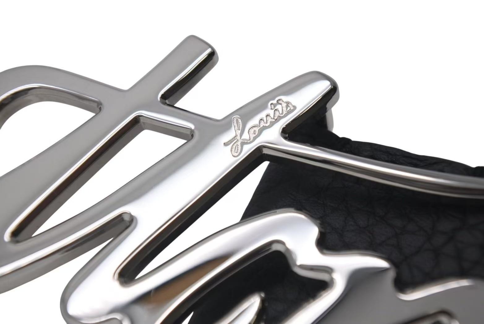 【極美品】LOUIS VUITTON ルイ・ヴィトン サンチュール LVオートグラフ ベルト M0187 サイズ95/38 レザー ブラック ブランド メンズ ルイヴィトン 中古 4c073375