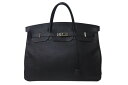 【激レア】HERMES エルメス ハンドバッグ バーキン50 トゴ □K刻印 ブラック シルバー金具 ブランド メンズ レディース バッグ 美品 中古 4c07...