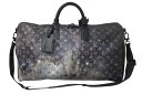 【極美品】LOUIS VUITTON ルイ・ヴィトン キーポル バンドリエール50 ブラック モノグラムギャラクシー M44166 ブラック金具 ブランド メン...