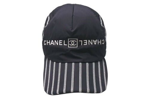 CHANEL シャネル キャップ 帽子 ココマーク ブラック 刺繍 サイズM ポリエステル ナイロン ブランド レディース 美品 中古 4c074796 CHANEL シャネル キャップ 帽子 ココマーク ブラック 刺繍 サイズM ポリエステル ナイロン ブランド レディース 美品 中古 4c074796
