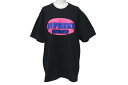 SUPREME シュプリーム Tシャツ NEW YORK TEE ニューヨーク 半袖 23SS ブラック ピンク コットン メンズ 美品 中古 4c074560