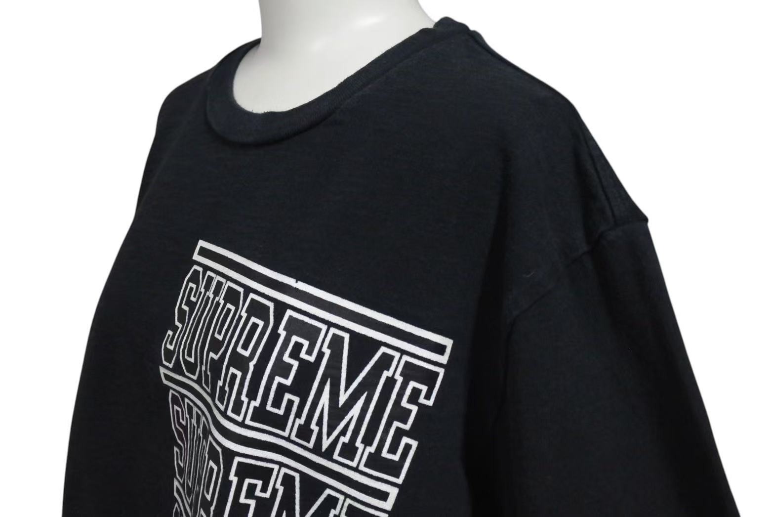 SUPREME シュプリーム ロンT 長袖Tシャツ Stacked Logo スタックドロゴ ロングスリーブ サイズ L メンズ 美品 中古4c074570