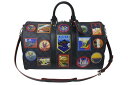 LOUIS VUITTON ルイヴィトン アルプス キーポル バンドリエール45 ボストンバッグ ダミエグラフィット N40043 ブラック PVC レザー シ...