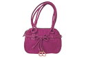 【極美品】CHRISTIAN DIOR クリスチャンディオール トロッター ハンドバッグ レザー ジャガード パープル ピンク シルバー金具 レディース バッグ...