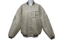 極美品 PRADA プラダ FROM THE RUNWAY パッチ付 レザー ボンバージャケット 58A190 S000 15Y0 アイボリー サイズ40 中古...