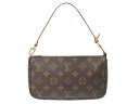 極美品 LOUIS VUITTON ルイヴィトン アクセサリーポーチ ポシェットアクセソワール M51980 モノグラム ブラウン スト付き 中古 4c0758...