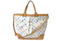極美品 LOUISVUITTON ルイヴィトン シャーリーンGM トートバッグ M93214 モノグラム マルチカラー PVC ヌメ革 中古 4c076035