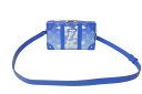 LOUIS VUITTON ルイヴィトン ソフトトランク ウォレット ショルダーバッグ M45432 モノグラム クラウズ ブルー PVC レザー シルバー金具...