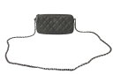 新品同様 CHANEL シャネル チェーンショルダーバッグ チェーンウォレット マトラッセ 23番台 グレー キャビアスキン シルバー金具 中古 4c07634...