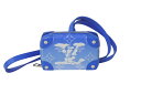 極美品 LOUIS VUITTON ルイヴィトン モノグラムクラウズ ソフトトランク ネックレス ウォレット M45440 ヴァージル ブルー 中古 4c076...