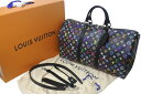 新品未使用 LOUIS VUITTON ルイヴィトン LV × TM キーポル・バンドリエール 50 マルチカラー ブラック 村上隆 M13745 シルバー金具...