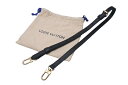 極美品 LOUIS VUITTON ルイヴィトン エピ用 ショルダーストラップ 替え用 レザー ブラック ゴールド金具 中古 4c076590