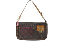 LOUIS VUITTON ルイヴィトン モノグラムペルフォ ポシェットアクセソワール アクセサリーポーチ M95183 フューシャ 美品 中古 4c07662...