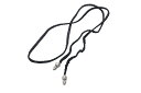 CHROME HEARTS クロムハーツ ボロチップ レザーブレード ネックレス 全長約100cm 重量約19.0g シルバー925 レザー 美品 中古 4b000001
