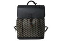 GOYARD ゴヤール アルパン バックパックMM リュック ALPIN2MMLTY01CL01P ブラック PVC レザー シルバー金具 美品 中古 4b00...