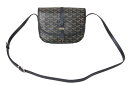 GOYARD ゴヤール ベルヴェデーレPM ショルダーバッグ ブラック PVC コーティングキャンバス レザー 中古 4b000030